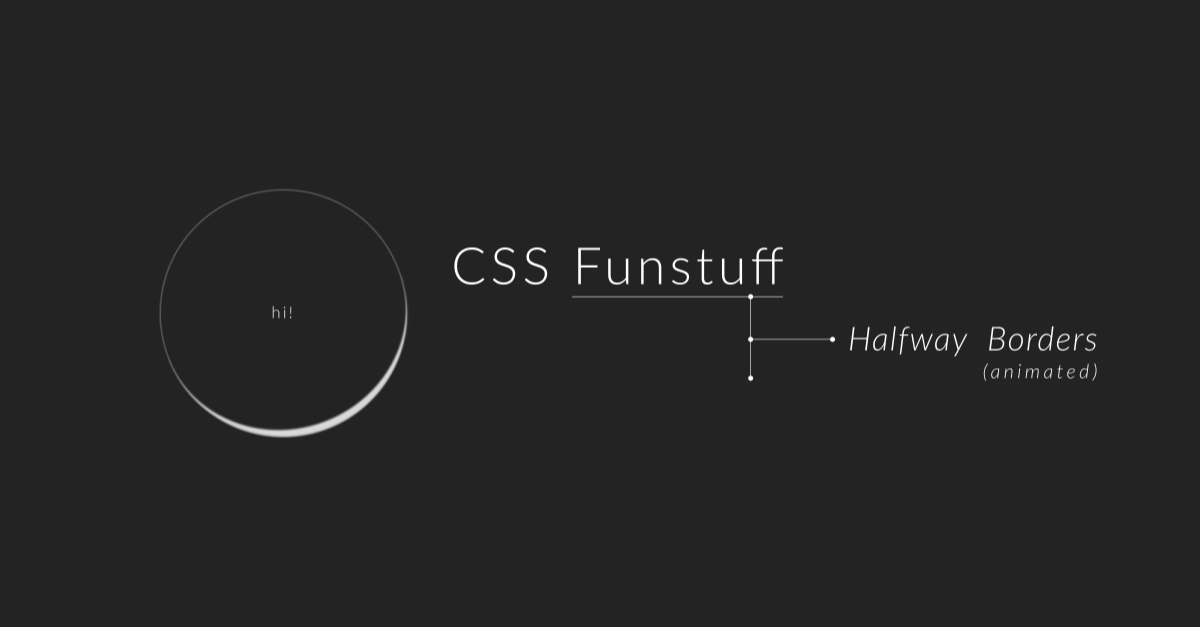 CSS Funstuff - Animated Halfway Borders (Header)